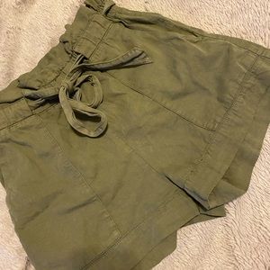 Olive green shorts!